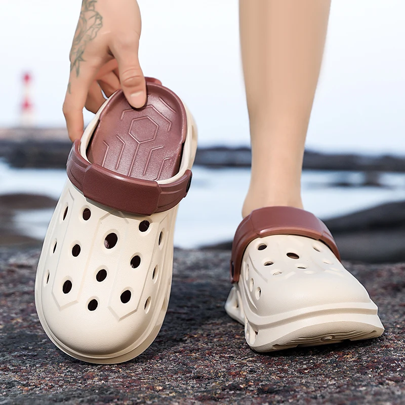 Paar-Stil Herren- und Damen-Sommer-Outdoor-Schuhe mit Dicker Sohle, Geruchshemmend und Rutschfest, Doppelnutzung für Sport, Strand und Angeln – Detail 10