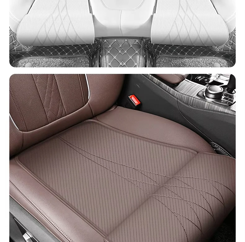 Neue atmungsaktive Leder-Autositz-Beinstütze, universelle Autositz-Beinverlängerung, Memory-Schaum-Sitzbezug – Detail 22