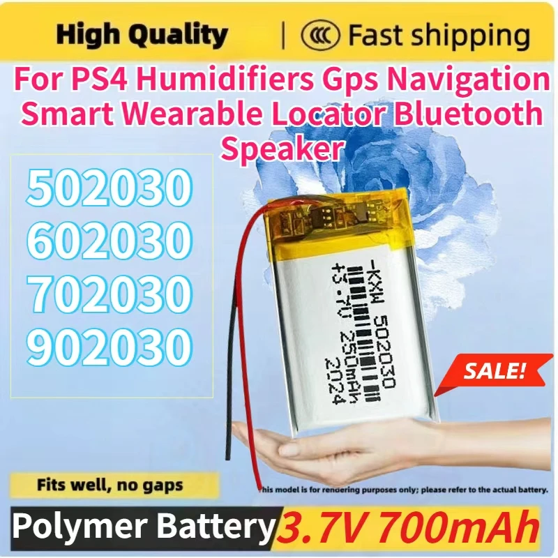 

1000mAh 702030 502030 602030 902030 Li-Pol Battery for PS4 Humidifiers Gps Navigation Smart Wearable Locator Bluetooth Speaker