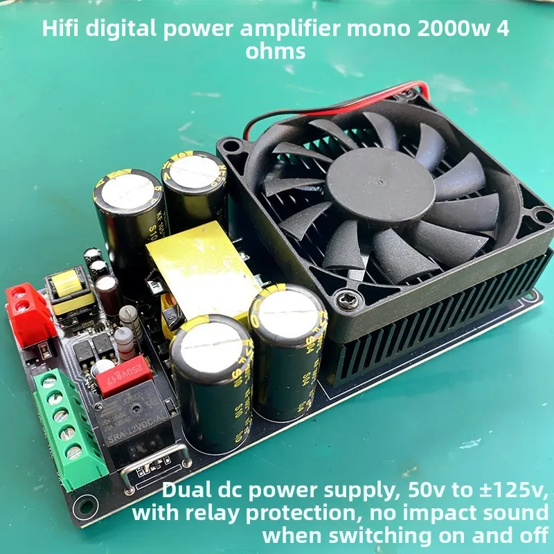 Hi-fi audiophile high-power digital amplifier, mono 2000w super irs2092s stage amplifier board subwoofer