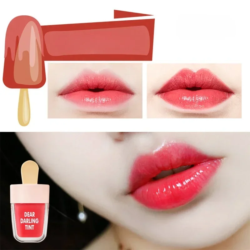 6-Farben-Eiscreme-Lippentönung, Make-up, koreanischer Stil, rot, flüssig, matt, Lippenstift, Pigment, nackt, dauerhafte Feuchtigkeitscreme, Lipgloss-Kosmetik