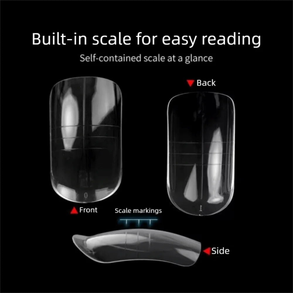 150 pçs novo acrílico unhas falsas 15 tamanho cobertura completa dicas de unhas reutilizáveis polietileno gel unhas extensão pé armadura molde