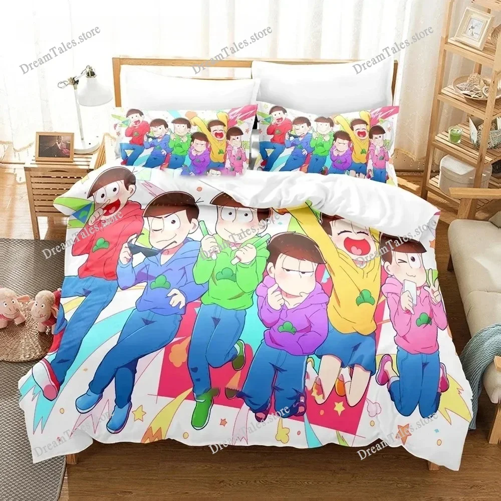 

Osomatsu-san Bedding Set Single Twin Full Queen King Size Bed Set Adult Boy Bedroom Duvet Cover Sets 3D Print Anime Luxury Gift7