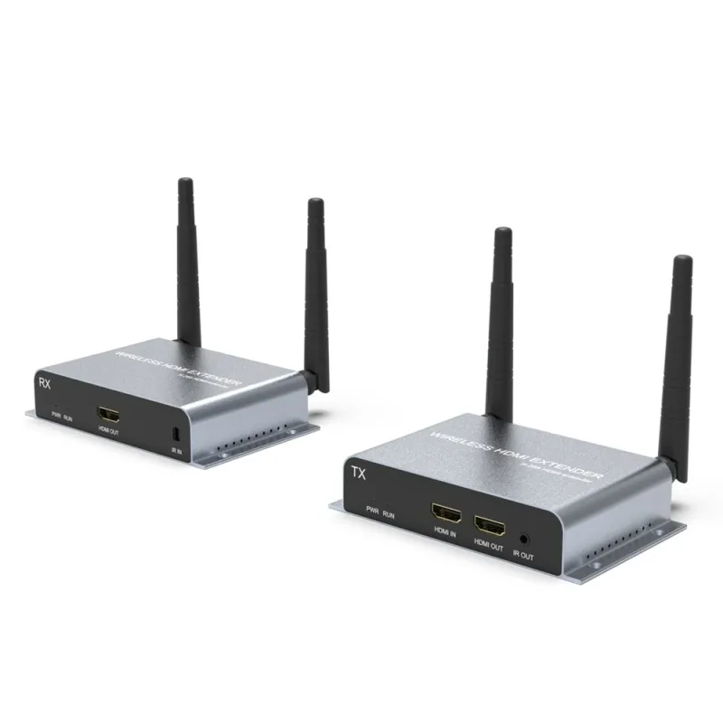 DTECH Wireless HDMI Transmitter and Receiver 200m 164ft 5.8G Wireless HDMI Extender for TV Set-Top-Box