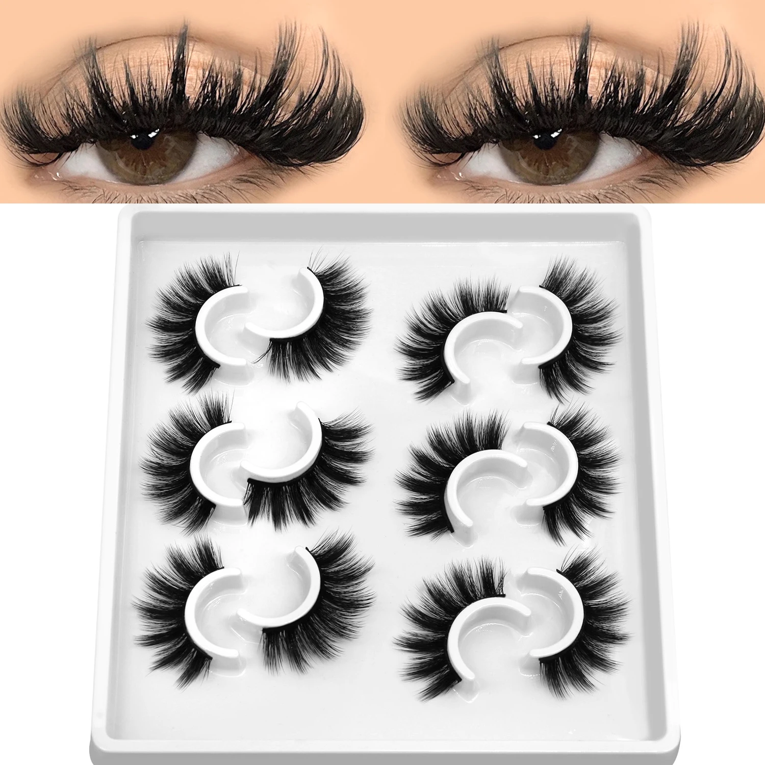 3D Mink Soft False Eyelashes, Natural Look