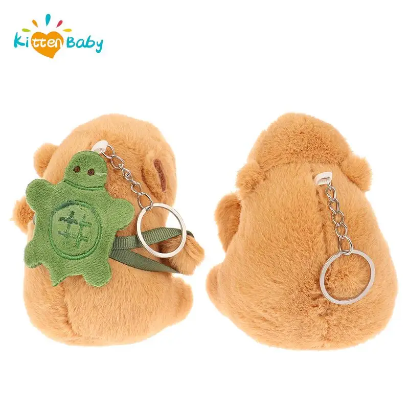 Capybara Plush Keychain Pendant Simulation Capibara Kawaii Anime Fluffty Toy Stuffed Animals Doll Plush Water Pig Birthday Gift