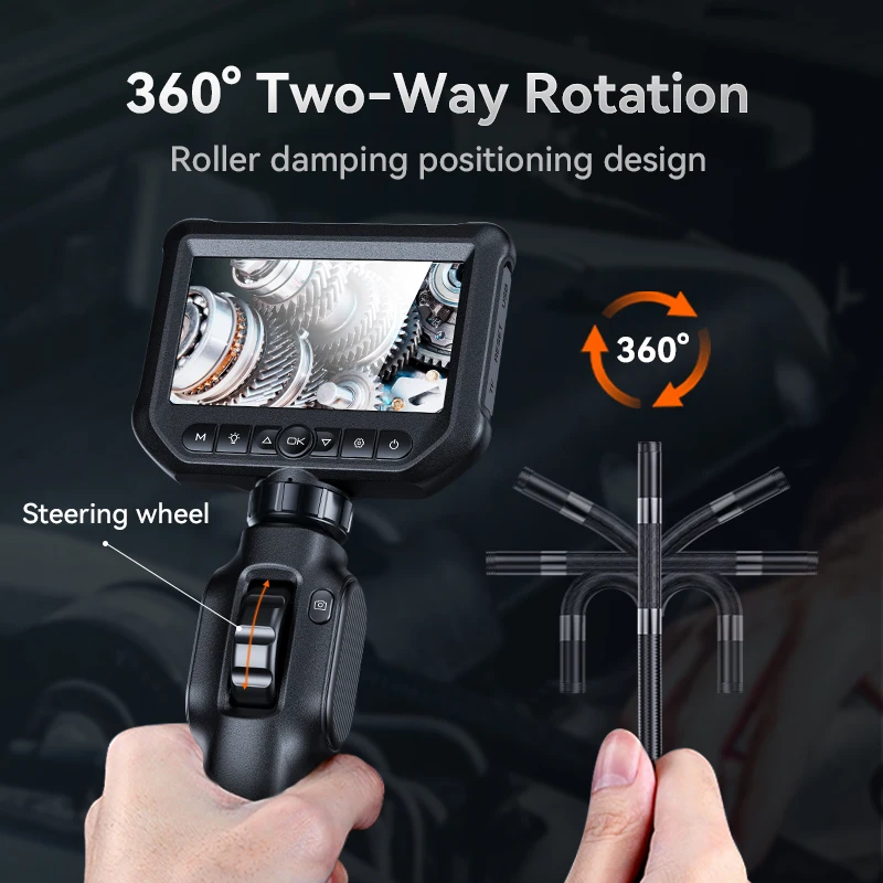 Professional 360-degree steering industrial sewer pipe endoscope repair tool