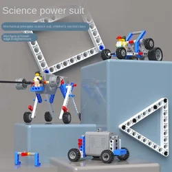 Programlama robotu Set bilim ve eğitim yapı taşları 9686 elektronik Motor makine dişli seti montajlı öğretim malzemeleri