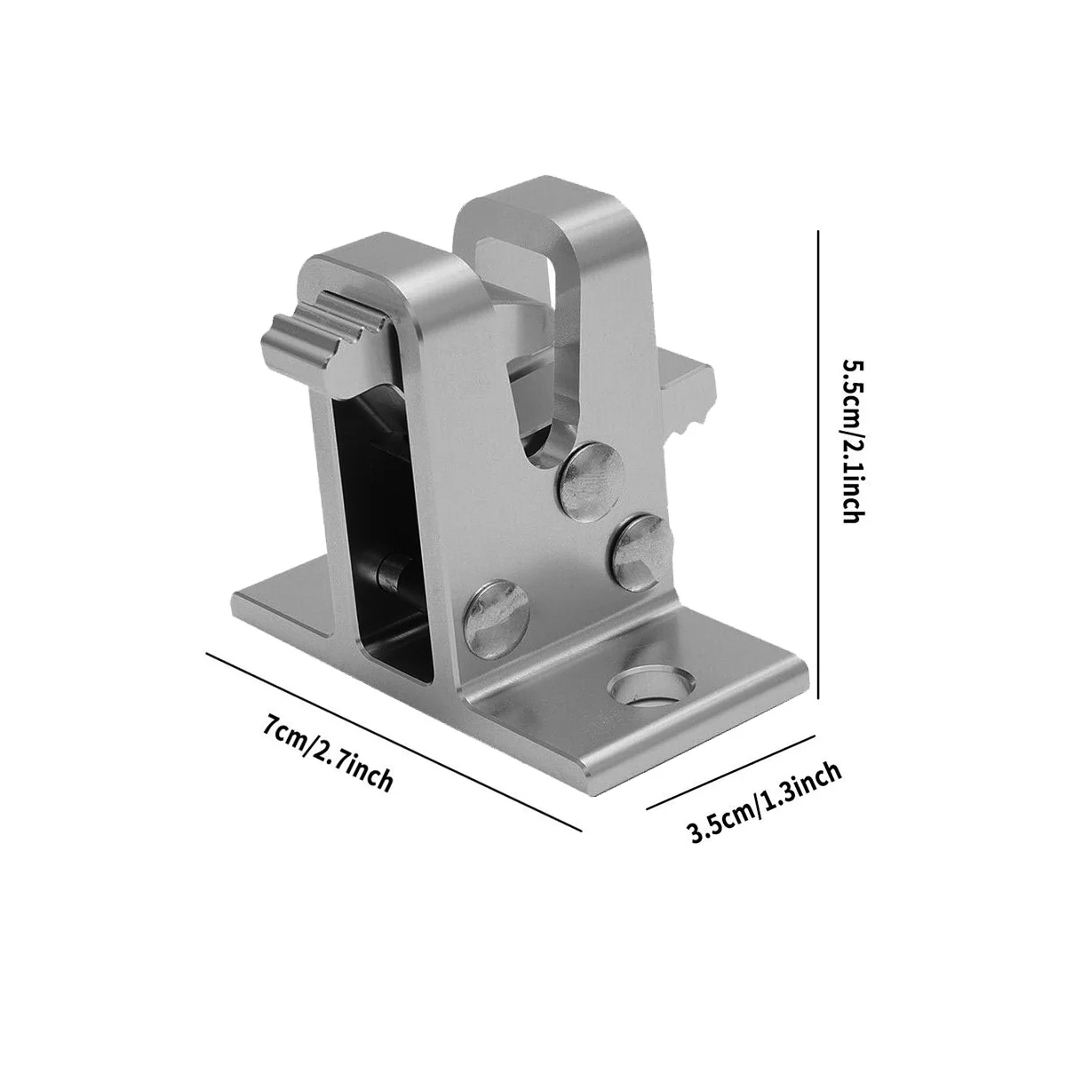 Universal RV Awning Bottom Bracket Satin Aluminum for Sunchaser II Replacement Exterior Part Awning Bracket