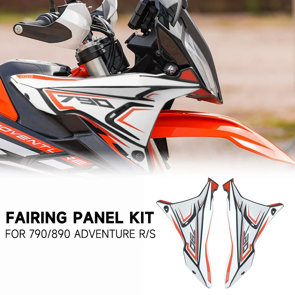 For 790 890 ADV Adventure R S 2022 and Before Motorcycle Front Fairing Side Panels Wind Deflector Windscreen Plate Cover