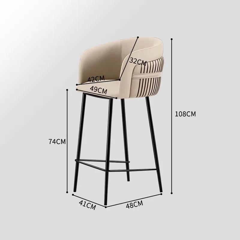 Tabourets de Bar confortables de luxe, chaises de Bar esthétiques d'ordinateur de styliste pour Restaurant, chambre à coucher nordique, meubles de Suite de salon Banqueta