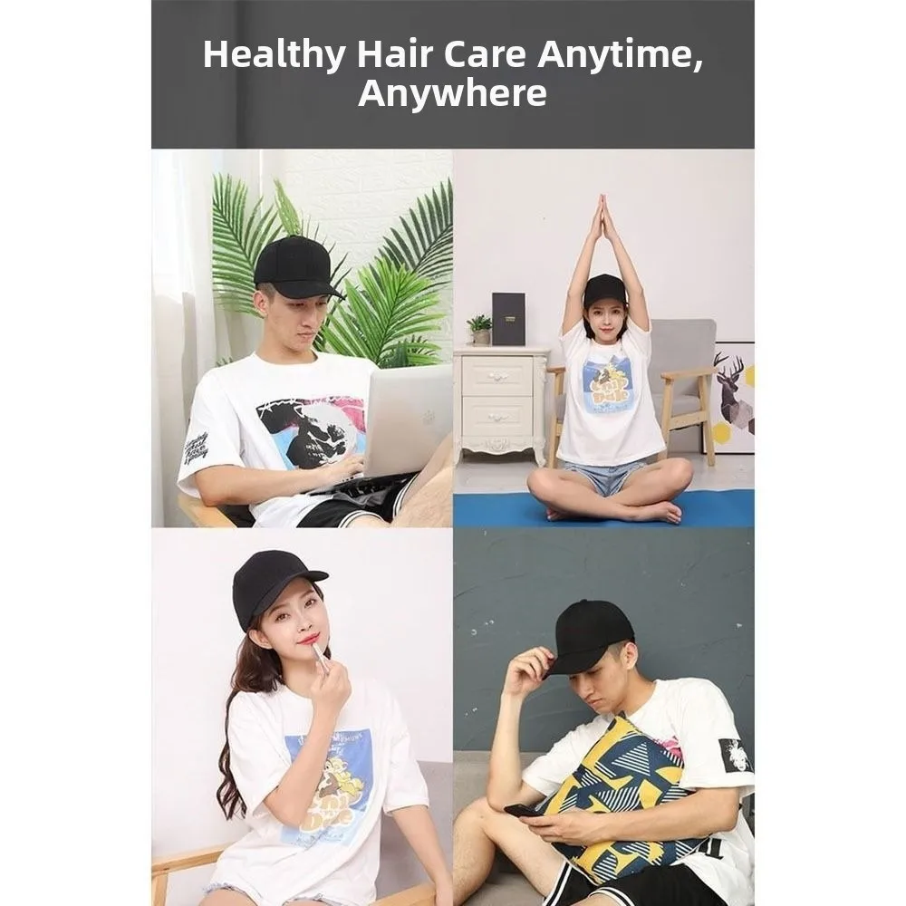 Infrared Red Light Hair Cap Wash Free 100 LED Beads Hair Growth Cap Multifunctional Anti Hair Loss LED Haircare Cap Hair Care