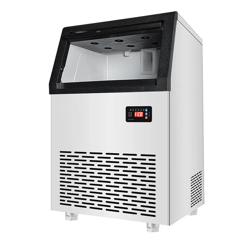 Granular Ice Making Machine100kg Snow Nugget Ice Block Maker Automatic Commercial Snowflake Ice Machine For Business Price