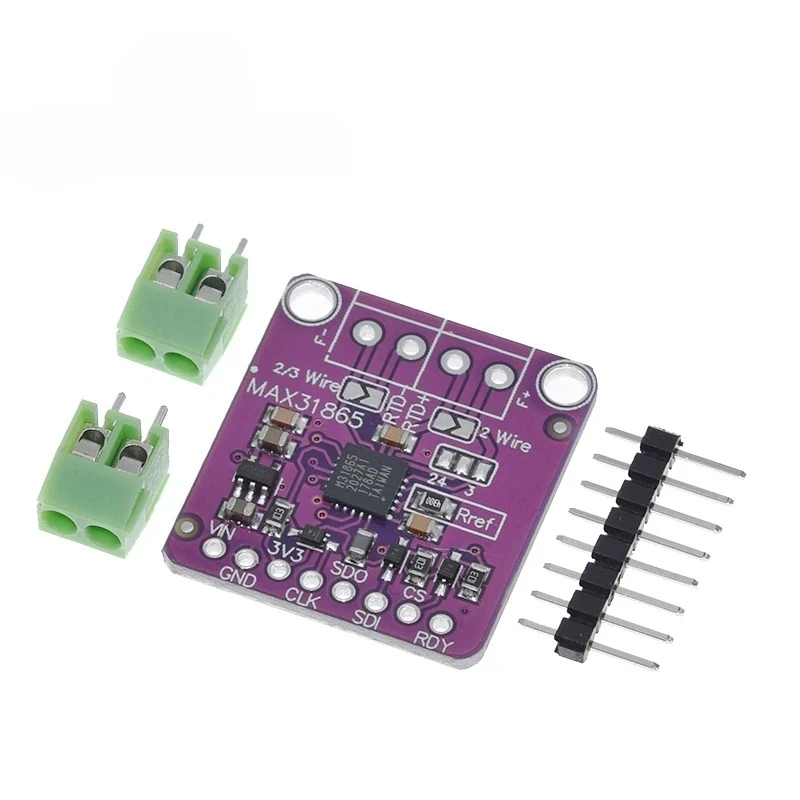 1/3 max31865 pt100 para pt1000 rtd para placa conversora digital módulo sensor de termopar de temperatura 3.3v/5v adequado para arduino