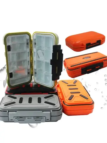 BURLE OEM And On Stocks Fishing Accessories Bait Storage Box 4 Colors Large Medium Small Size Fishing Supplies Box