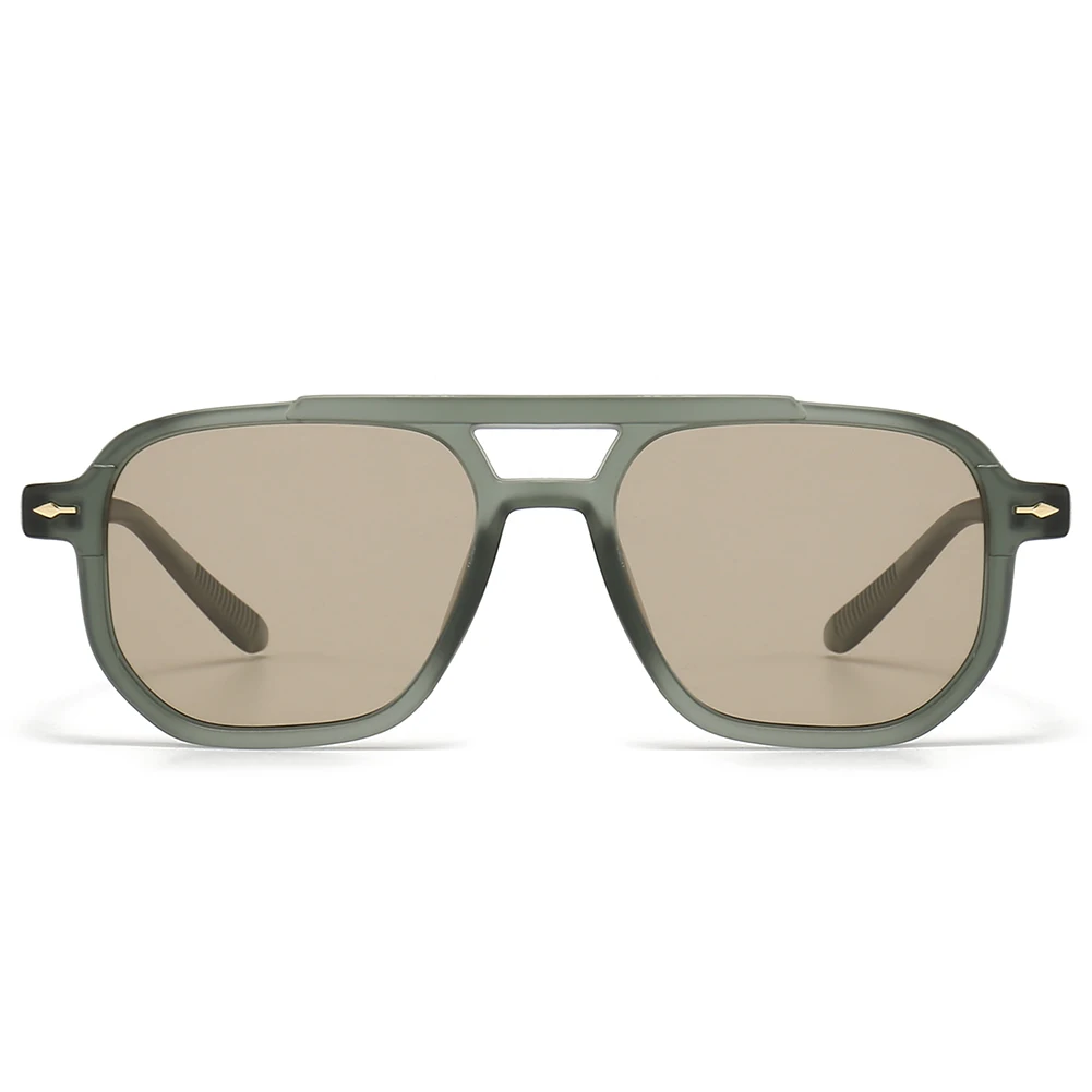 Peekaboo brown green retro sun glasses for women uv400 summer style square frame sunglasses for men unisex 2024 dropshipping