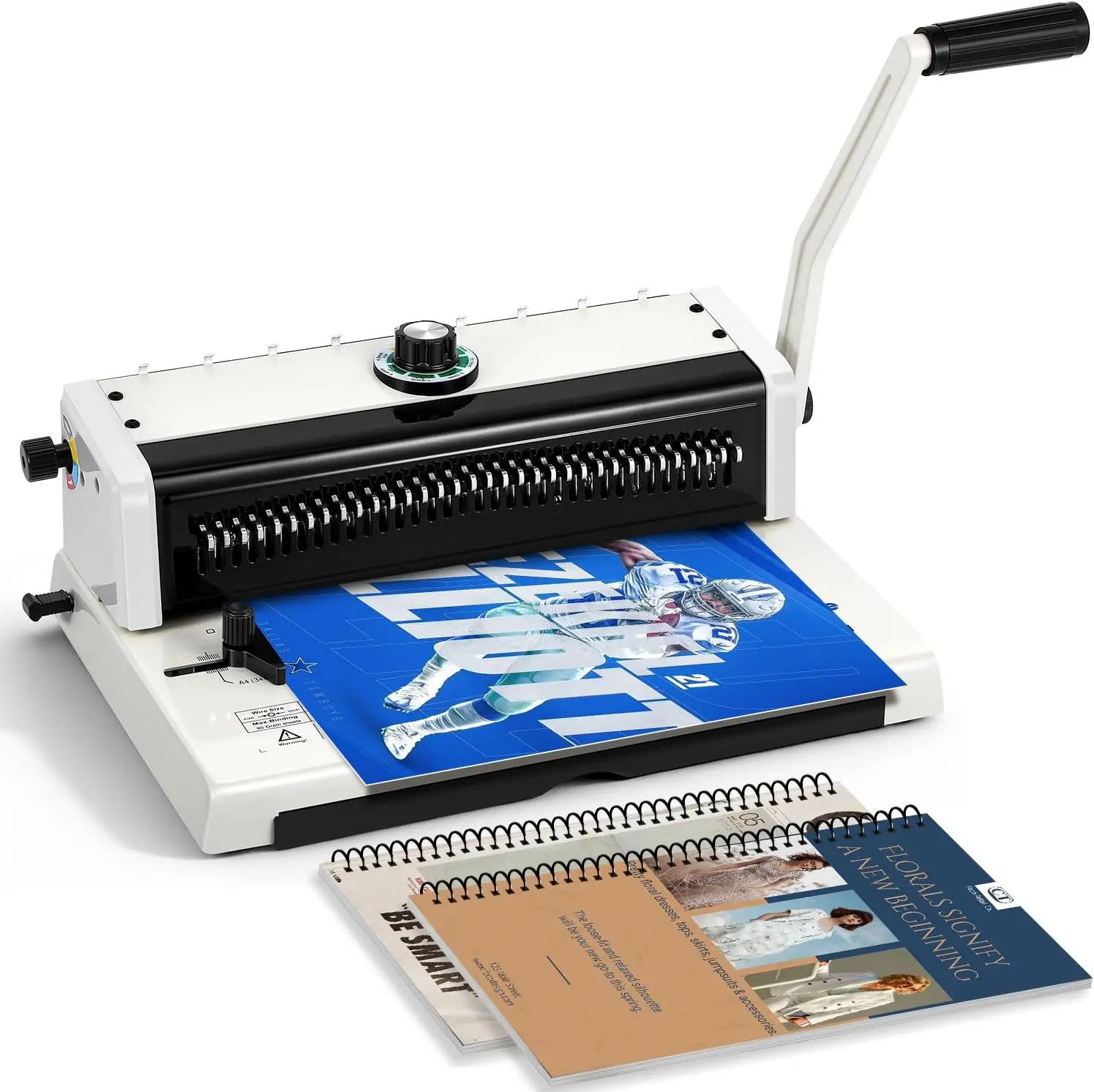 Wire Binder 34 Disengageable Pins 3 1 Pitch Punches 16 Sheets Binds 120 Sheets Metal Spiral Machine A4 Letter A5 B5 Coil Office