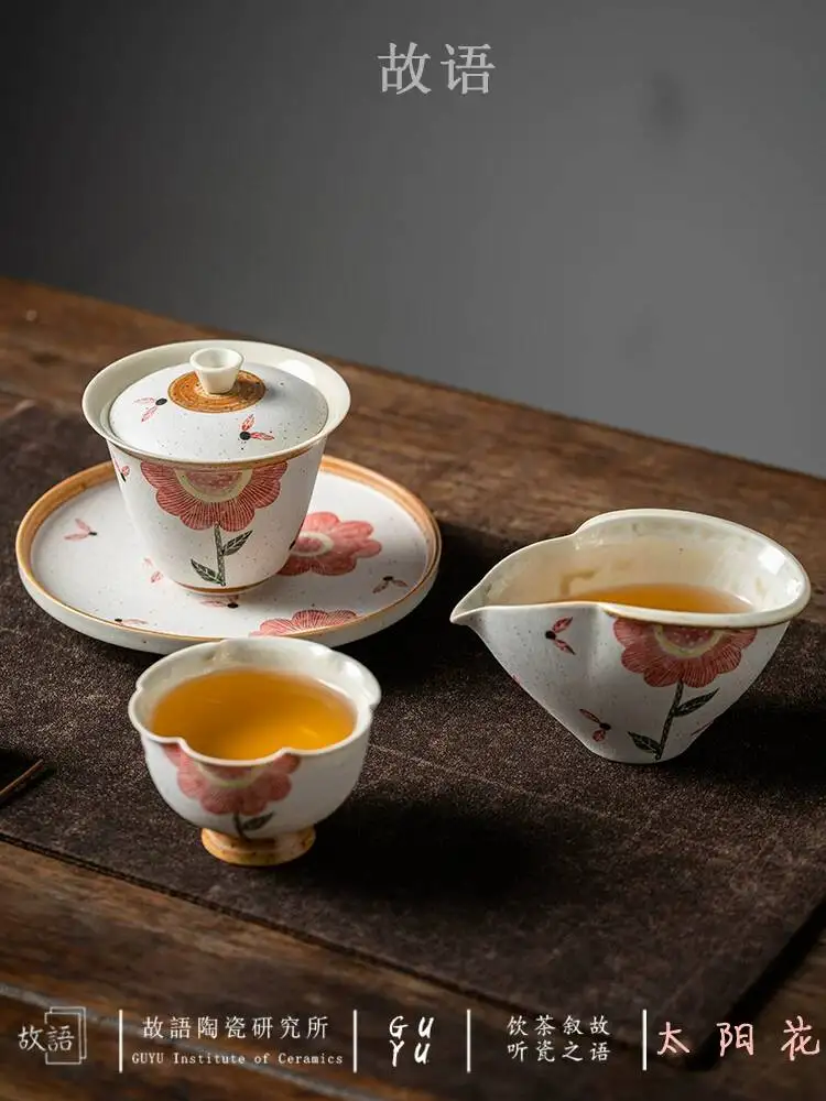 Handmade Set With Pure Hand-Carved And Hand-Painted Details, Stacked Material Tea Cup For Personal Use, Ladies' Master Cup,