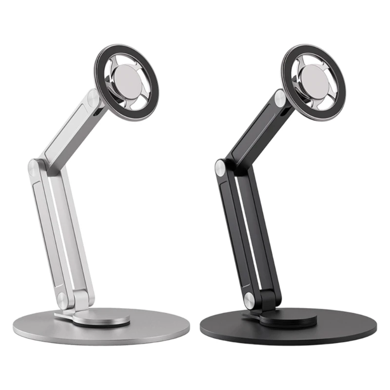 U55B 360 Rotating Metal Phone Stand Holder Bracket Adjustable Height