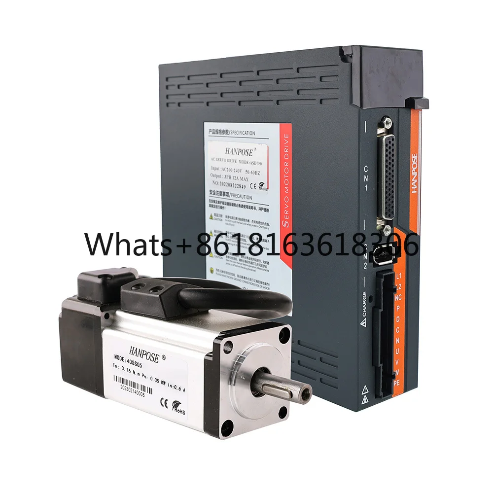 

0.05kw +ASD205 drives 0.6A Rated Torque 0.16N.m High Accuracy Cutting Machine 40SS05 50w ac servo motor drive