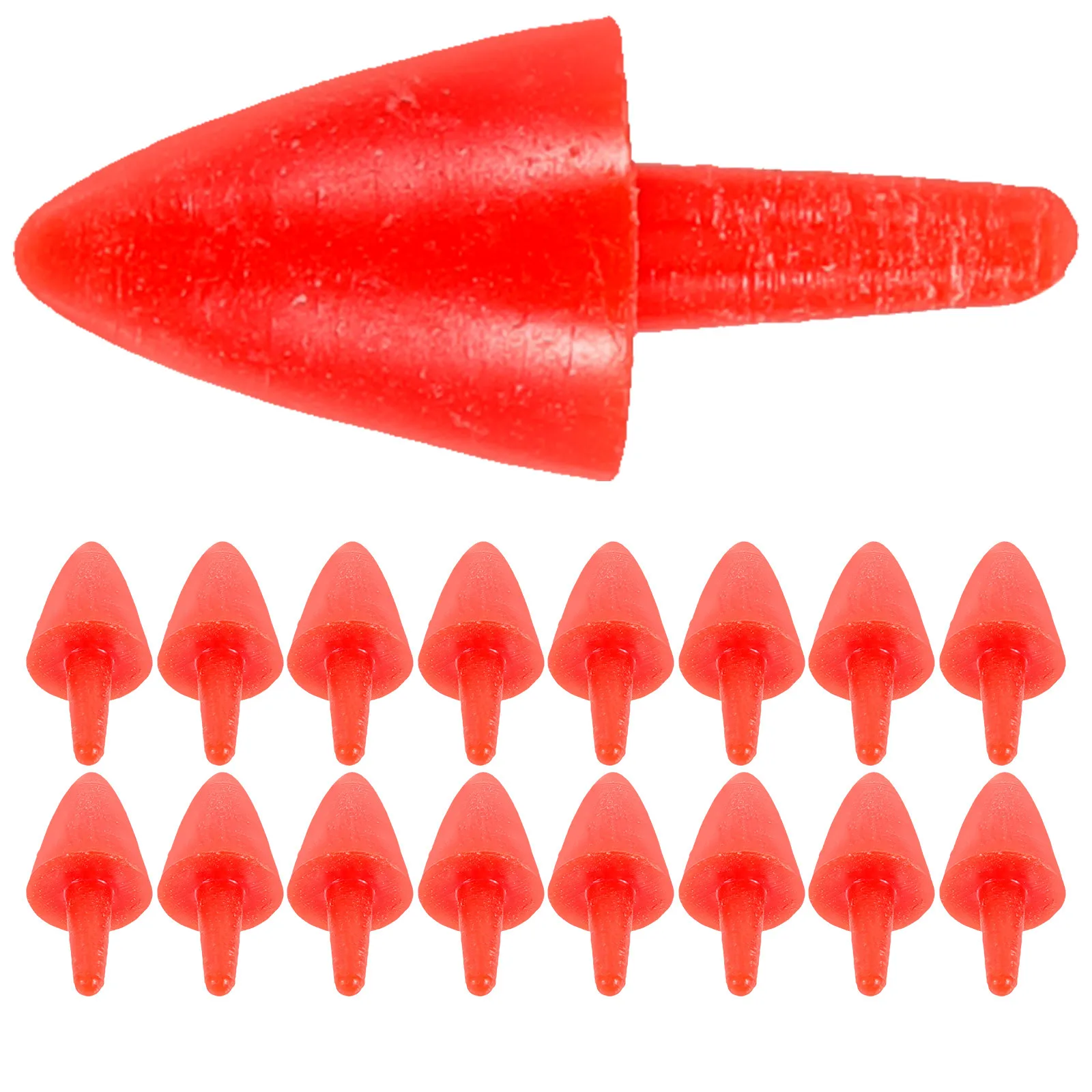 200Pcs Xmas Snowman Nose Realistic Plastic Nose for Crafts DIY Christmas Decoration Making Material Snowman Making Material