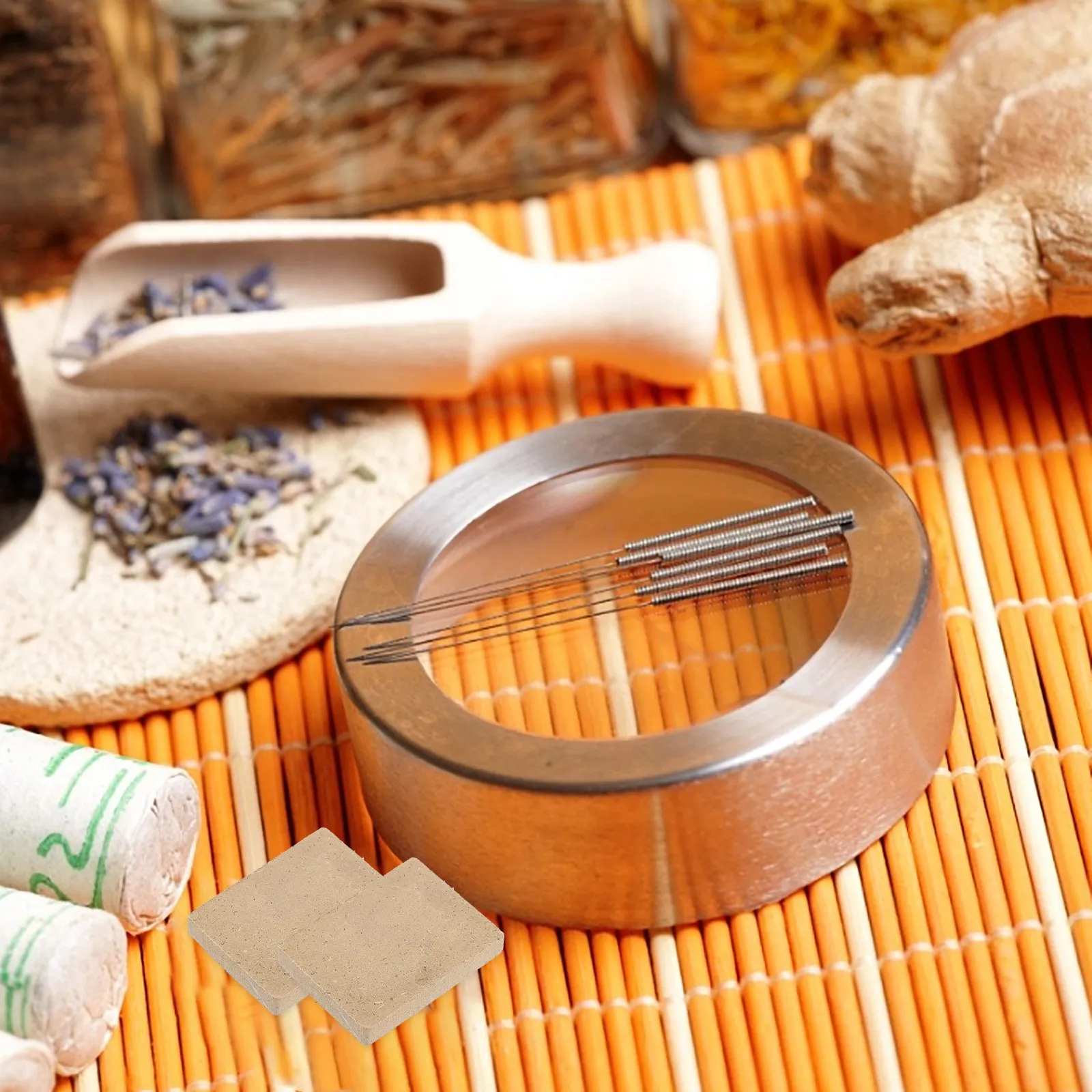 10 Pièces de Moxas en Mugwort en forme unique, matériau vieilli, emballage scellé anti-humidité, pour massage chauffant, santé, relaxation, soulagement de la douleur et bien-être