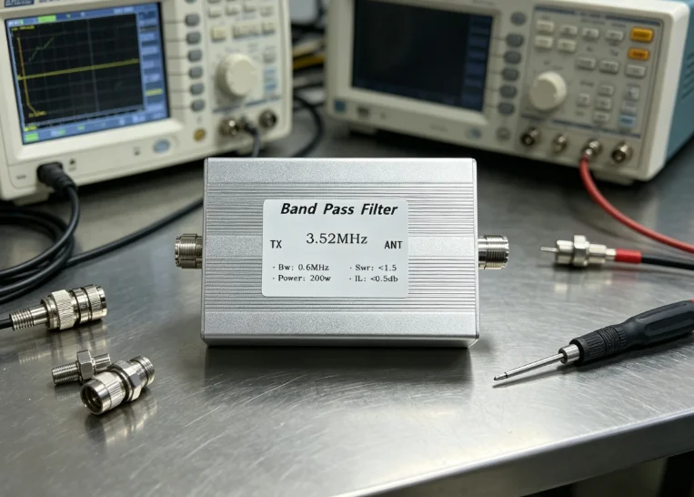 80m Band RF Bandpass Filter 3.52MHz 200W High Power Improve Anti-interference And Receiving Sensitivity for Radio Communication