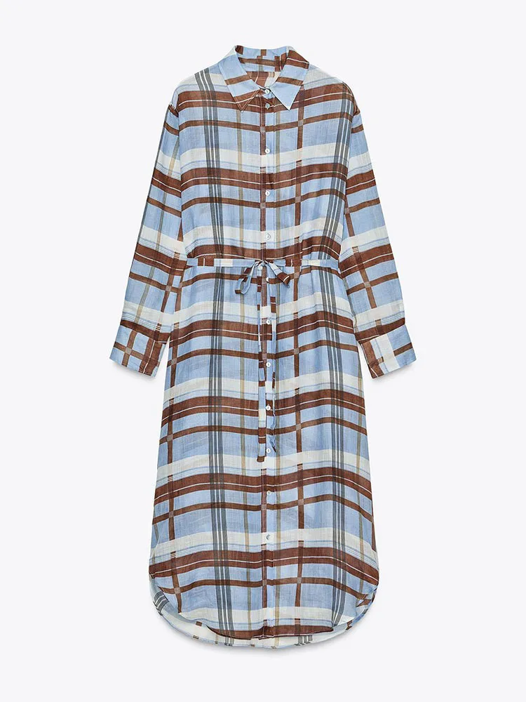 

Autumn 2025 Women's irt Dr Plaid Pattern New Arrival Mid-Waist Skirt Sle Clothing Ladies Faion Ethnic Wear