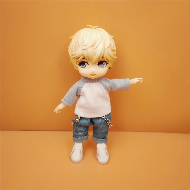 HOUZIWA New 1/12 BJD Doll Clothes OB11 Doll t-shirt