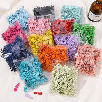 30 Stks/zak Nieuwe Meisjes Schattige Mini Kleurrijke Waterdruppel Vorm Haarspeld Zoete Haarspeldjes Haarspeldjes Glijd Clip Mode Haaraccessoires