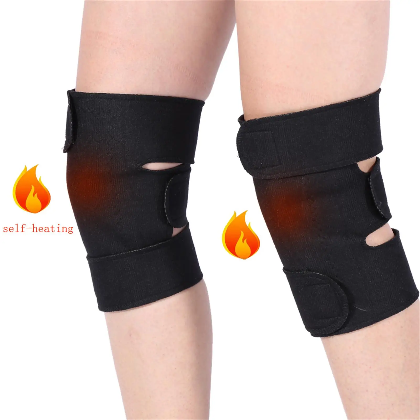 1 Pair  Self Heating Knee Pads Magnetic Therapy Kneepad Pain Relief Arthritis Brace Support Patella Knee Sleeve Pads