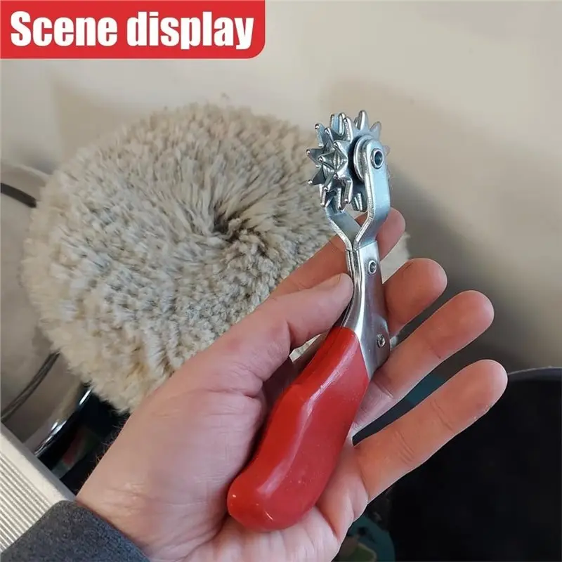 NEW HOT In Stock-Heavy Duty For Wool Polishing Pads& Bonnets Buffing Pad Cleaning Spur Tool, Metal Pad Cleaner
