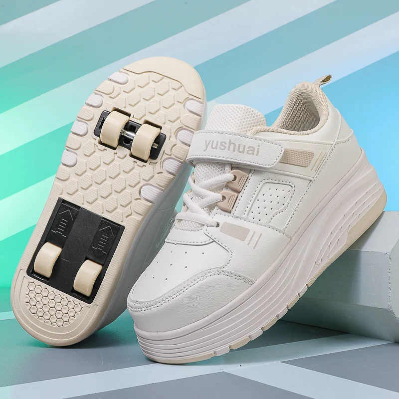 

Kids' Warm Winter Fall Heelys: New Invisible 4-Wheel Retractable Roller Shoes (Boys & Girls)