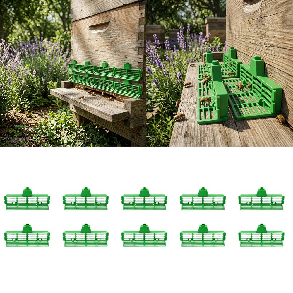 Green Plastic Double Layer Anti-Escape Bee Barrier Spacer Frame For Beehive Queen Excluder-Beekeeping Tool Garden Accessories
