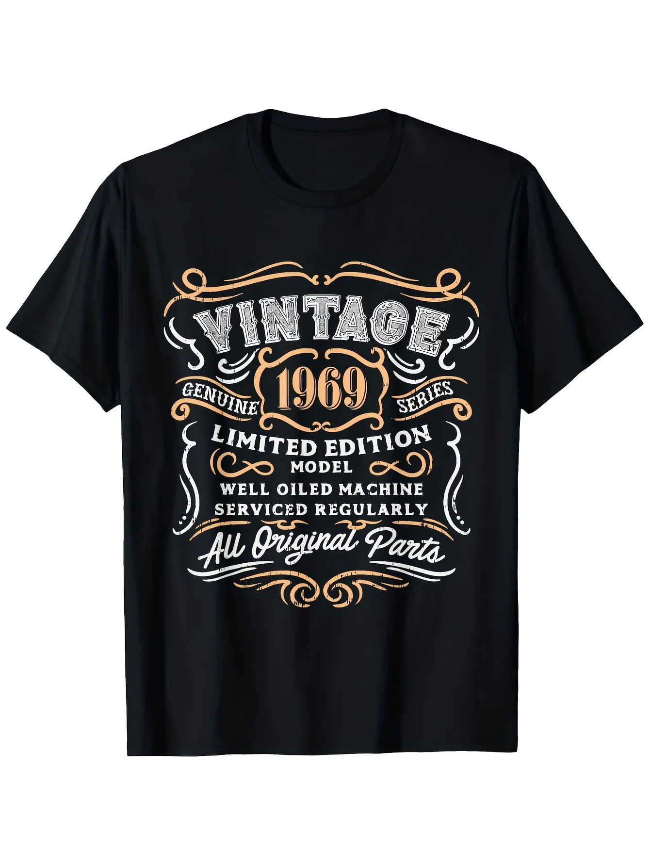 2026 Premium Selection: Exclusive Vintage 1969 T-Shirt - Sturdy 100% Retro Tee Featuring Striking 1969 Design - Special Limited