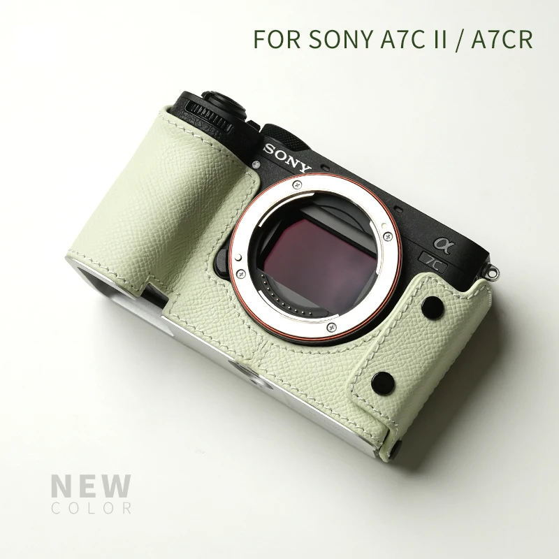 Mr. Steen Voor Sony A7c2 A7cr Camerahoes Beschermend Voor Sony A7c Ⅱ A7c (Case) Accessoires Handgemaakt Echt Leder A7c Tas