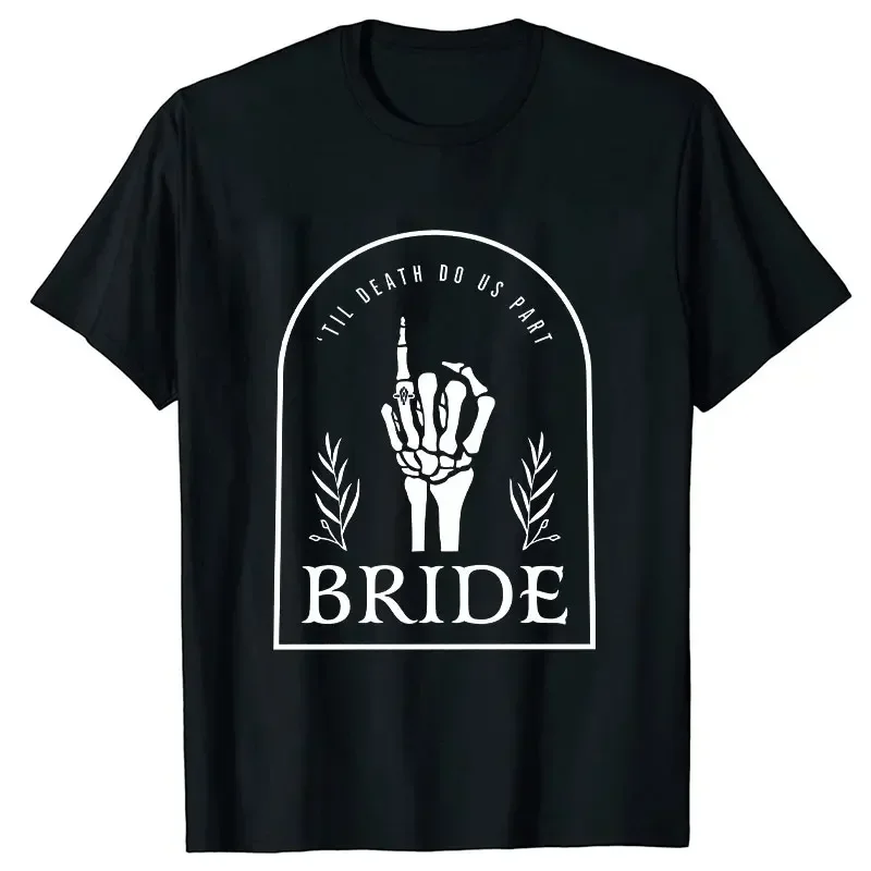 Honeymoon Travel Tees Wedding Engaged Party Tops Bride & Groom Fashion Couple Clothing Til Death Do Us Party Graphic Y2k T-Shirt