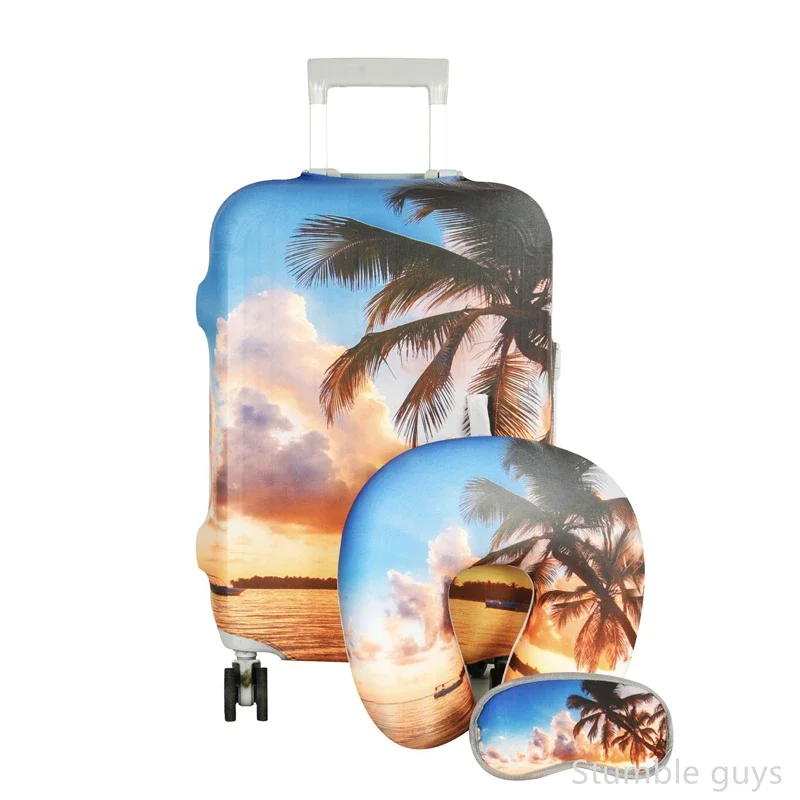 

Durable Washable Stretchy Luggage Cover Protective Anti-Dust Suitcase Protector Essential Fits 18-32 Inch Luggage