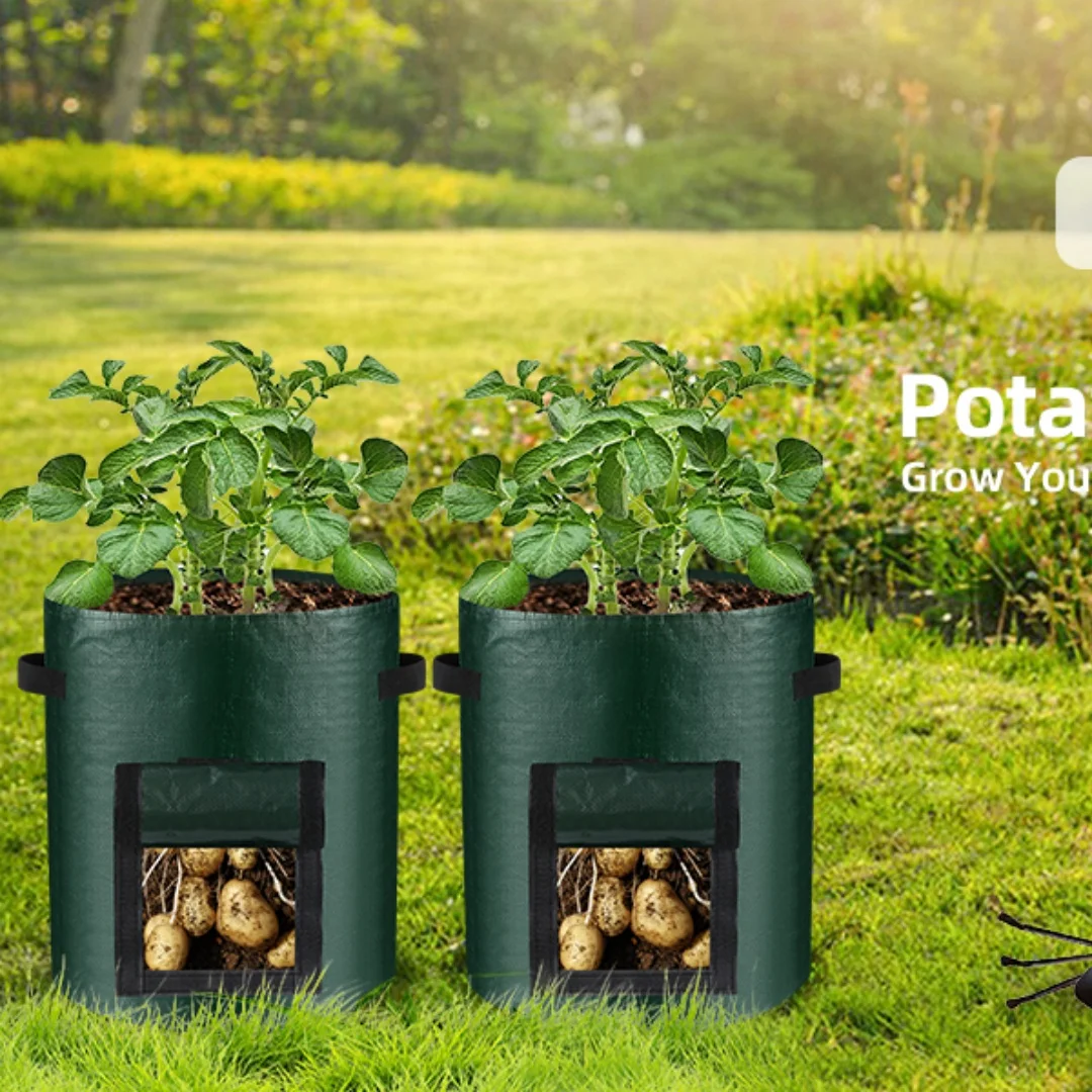 Plant Planting Bags, Potato and Tomato Growing Bags, Suitable for Home Gardening, Balcony Vegetable Gardens