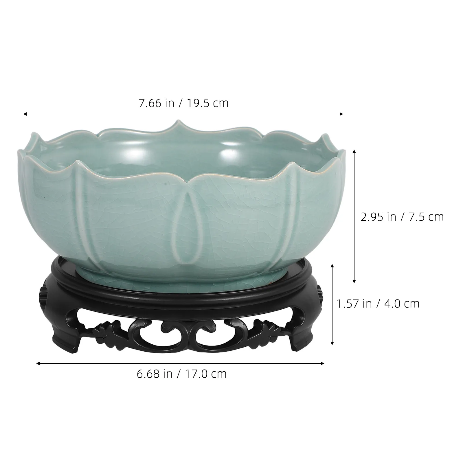 Hydroponic Plant Pot Ceramic Bowl for Windowsill Indoor Flower Gardening Home Decor
