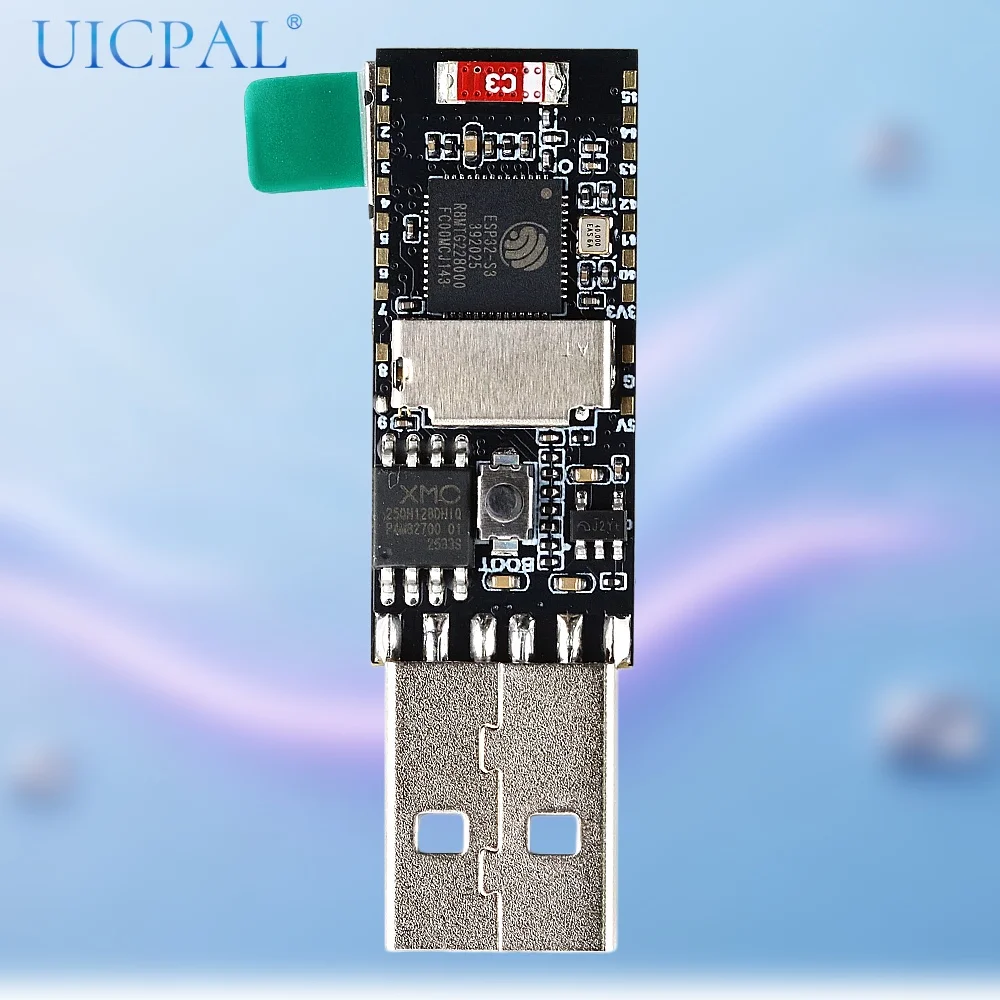 ESP32-S3 Development Board Pocket-Dongle-S3 2.4GHz WiFi4 Bluetooth 5 USB WiFi Dongle 0.96 Inch IPS LCD ST7735 Driver 16M Flash