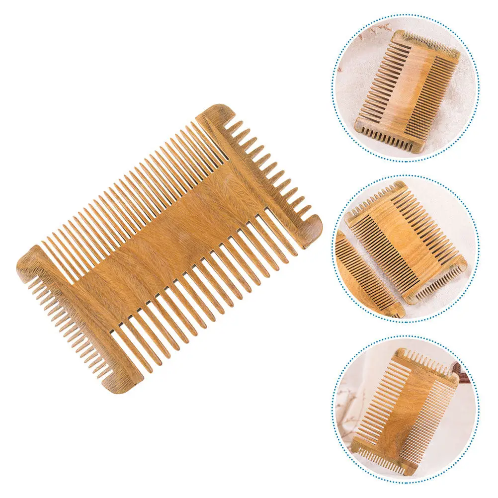 Wooden Narrow Tooth Massage Comb Fine Tooth Hair Styling Hairdressing Detangling Scalp Massage Beard Grooming Comb Pocket