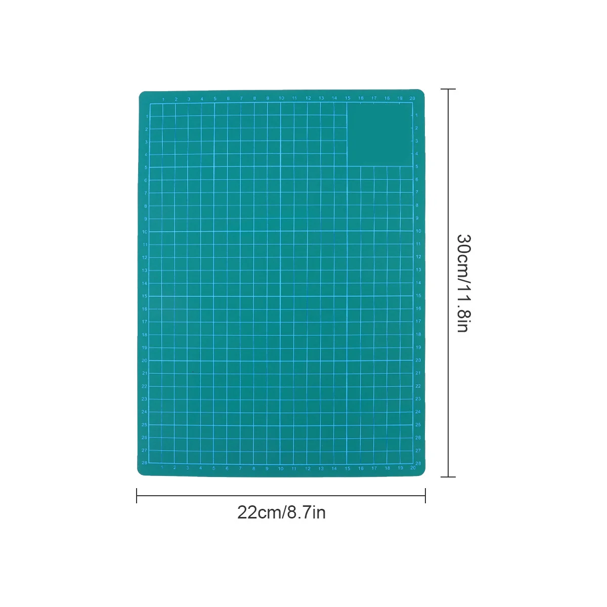 Estera de corte autocurativa de PVC, superficie antideslizante Flexible fuerte de 12x18 pulgadas para costura, corte de papel, artesanía, protección de mesa de Hobby