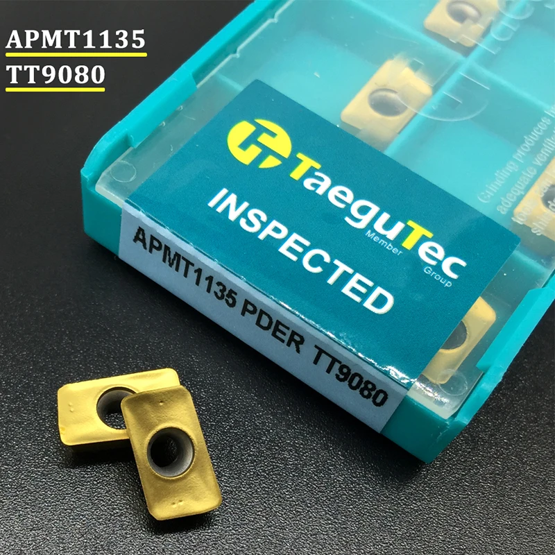 10個APMT1135 pder TT9080超硬チップ旋盤フライスツールapkt 1135 cnc切削工具カッター正面フライス旋盤ツール