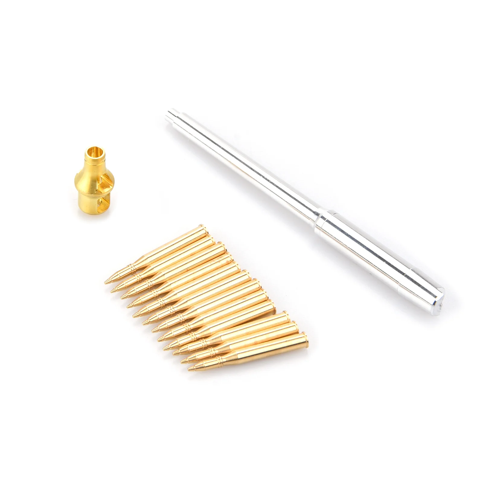 1 Set Aluminum Metal Barrel With Brass Shells Kit For Tamiya 35216/35227 1/35 German Tiger I Tank Model Accessories Upgrade Part