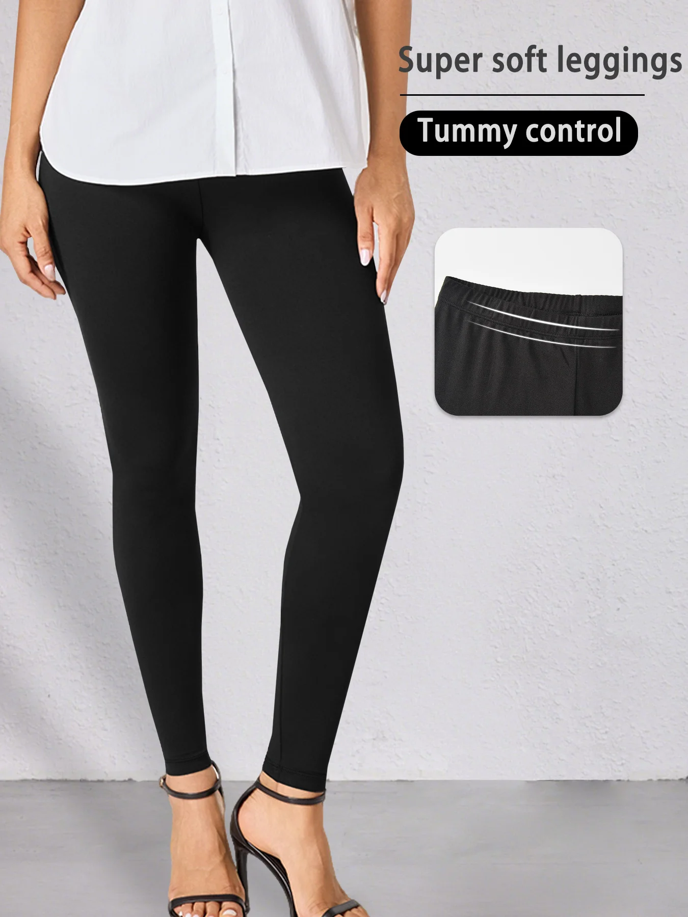 

Women's Super Soft Low Rise Leggings, High Elasticity for Workout Yoga Running and Daily Casual Wear Comfort Stretch Tights