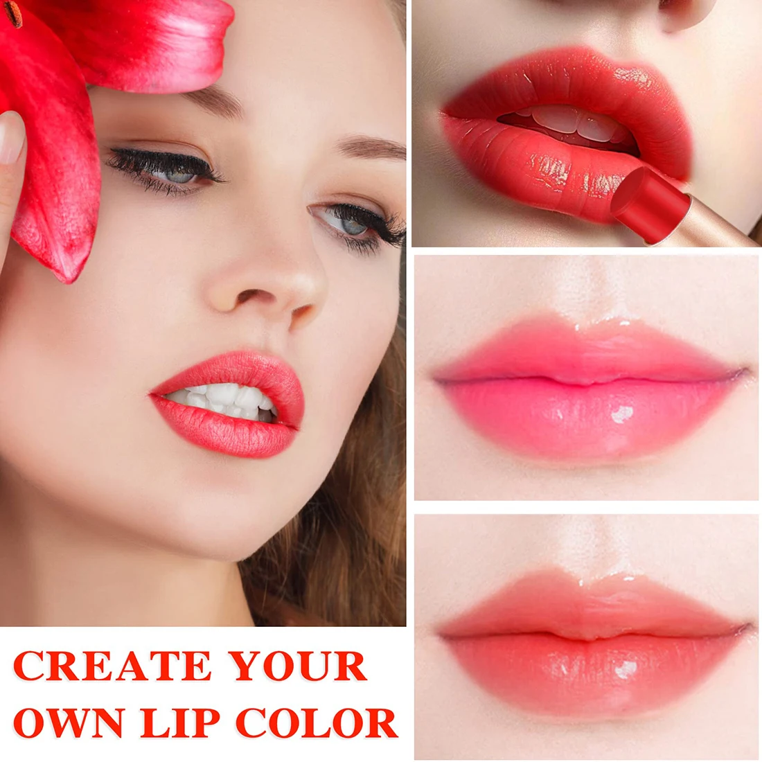 Carotene Temperature Color Changing Lipstick Plumps & Smooths Lips Care Long-Lasting Hydration Lipstick Carotene Cherry Tomato