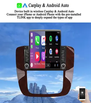 適用於雪佛蘭 Silverado、Tahoe 和 GMC Yukon 2006-2014 的 Android 14 車用收音機視頻音樂 A/V 磁帶錄音機導航 GPS 顯示器 10 最佳銷售 2008年雪佛蘭Tahoe - №5