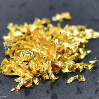 High Quality 2kg/box #2.5 Imitation Gold Leaf Foil Flakes Copper Leaf Flakes Decorating Art Crafts Metal Material