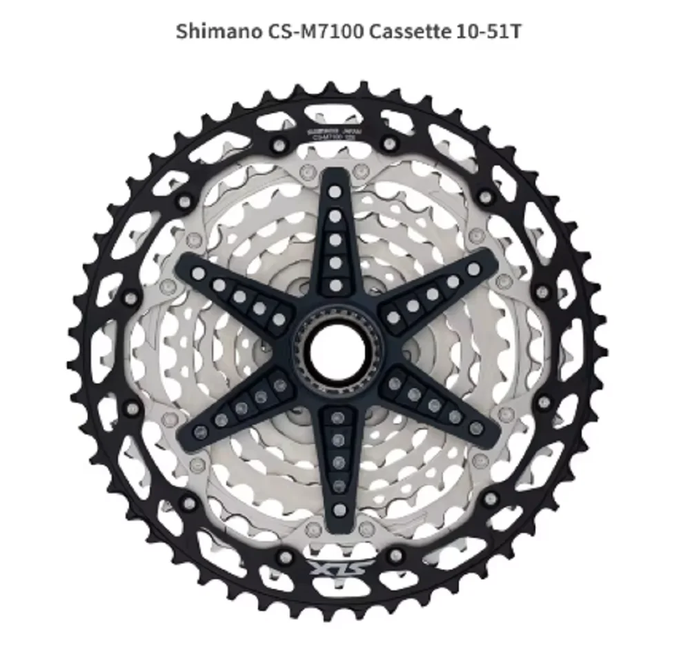 Deore SLX M7100 12 Speed Mountain Bike Flywheel 12V Variable Flying 12S 10-51T 10-45T CS-M7100 Micro Spline Cassette-SHIMANO image 2